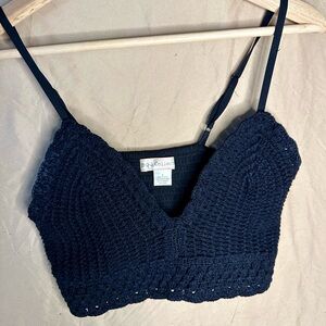 Black Crochet Bralette